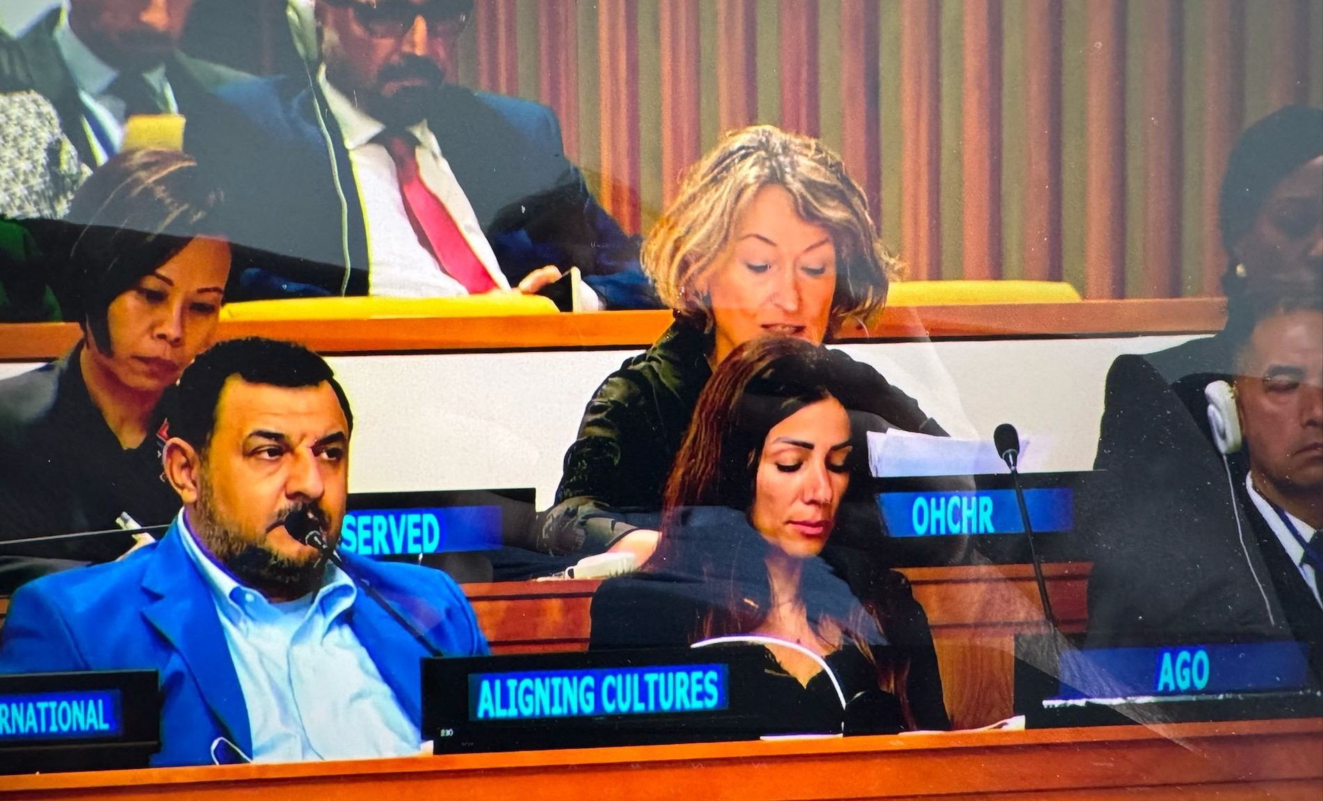 Aligning Cultures delegate speaking at the United Nations conference